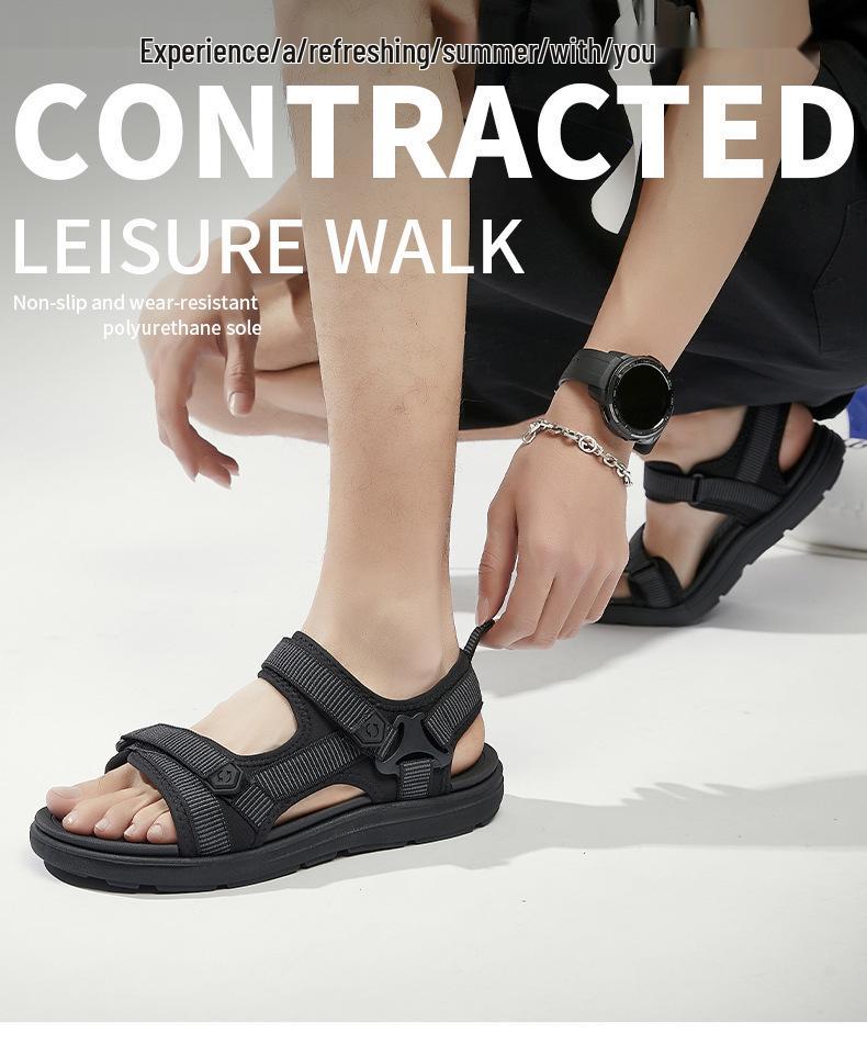 Men's 2026 Trendy Summer Sandals: Versatile Beach Shoes, Soft Sole, Outdoor Casual, Wear-Resistant