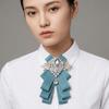 Adjustable Rhinestone Collar Flower British Style Men's Suit Accessory  Suit Accessories