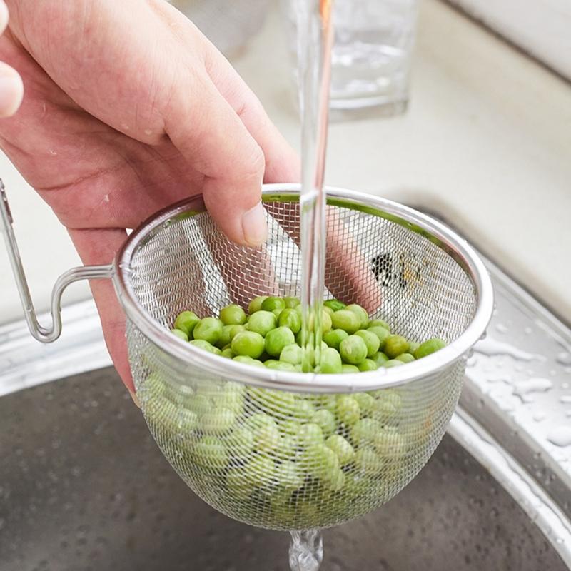 Fine Mesh Strainer Basket With Handle Practical Stainless Steel Fine Mesh Strainer for Enhancing Food Texture and Taste