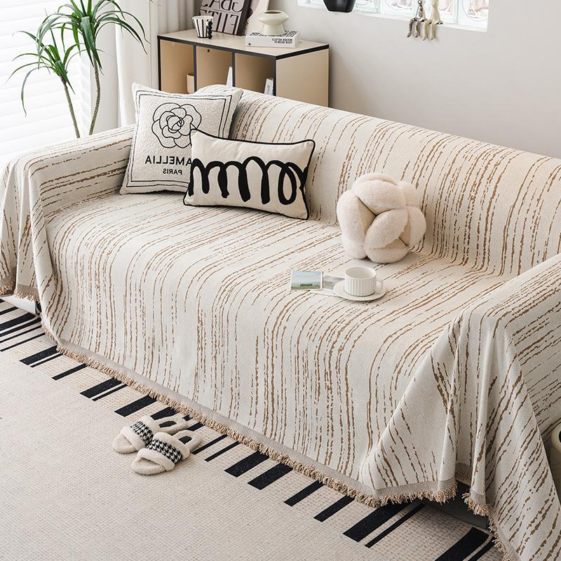Nordic High-Grade Sofa Cover Towel Chenille Anti-Scratching Non-Stick Fur Dust-Proof Pad Four Seasons Universal Sofa Universal Cover
