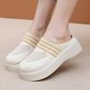 Shoes Women's Summer Breathable Half-drag Women's Shoes New Casual Soft-soled Mesh Cloth Shoes Casual Non-slip One Pedal