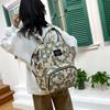 Mommy Bag, Double Shoulder Handbag, Large-capacity Multi-functional Mommy Bag, Printed Mother and Baby Bag, New Mother Bag.