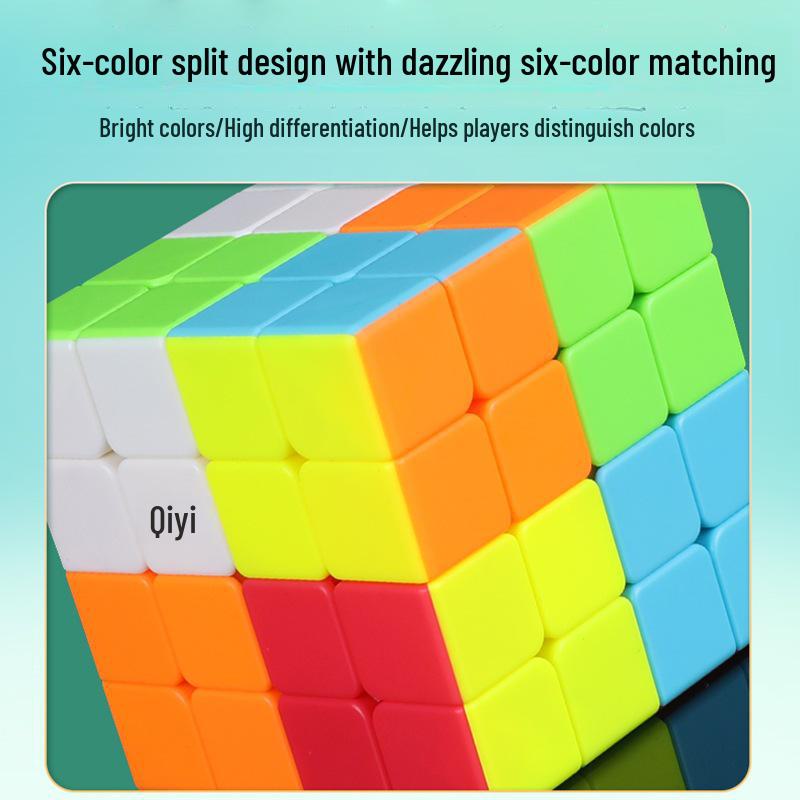 Qiyi 3x3 Zauberwürfel und Pyramide Ahornblattform Rotationsspielzeug Set für die frühe Bildung von Kindern