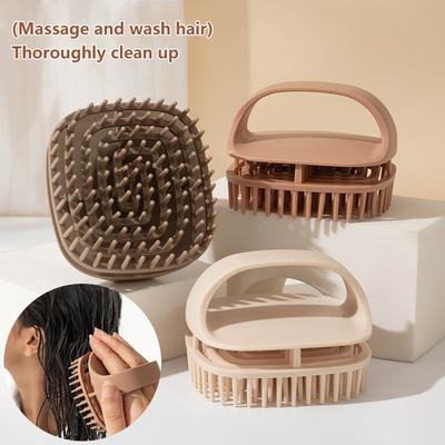 Shampoo and Scalp Massage Brush For Hair Cleansing, Dandruff Control, and Scalp Exfoliation In Home and Salon Use