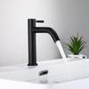 Single Cold Water 304 Stainless Steel Black Bathroom Vanity Top with Undermount Basin and Faucet