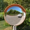 VidaXL Outdoor Convex Traffic Mirror Orange Ø30 Cm Polycarbonate 153081