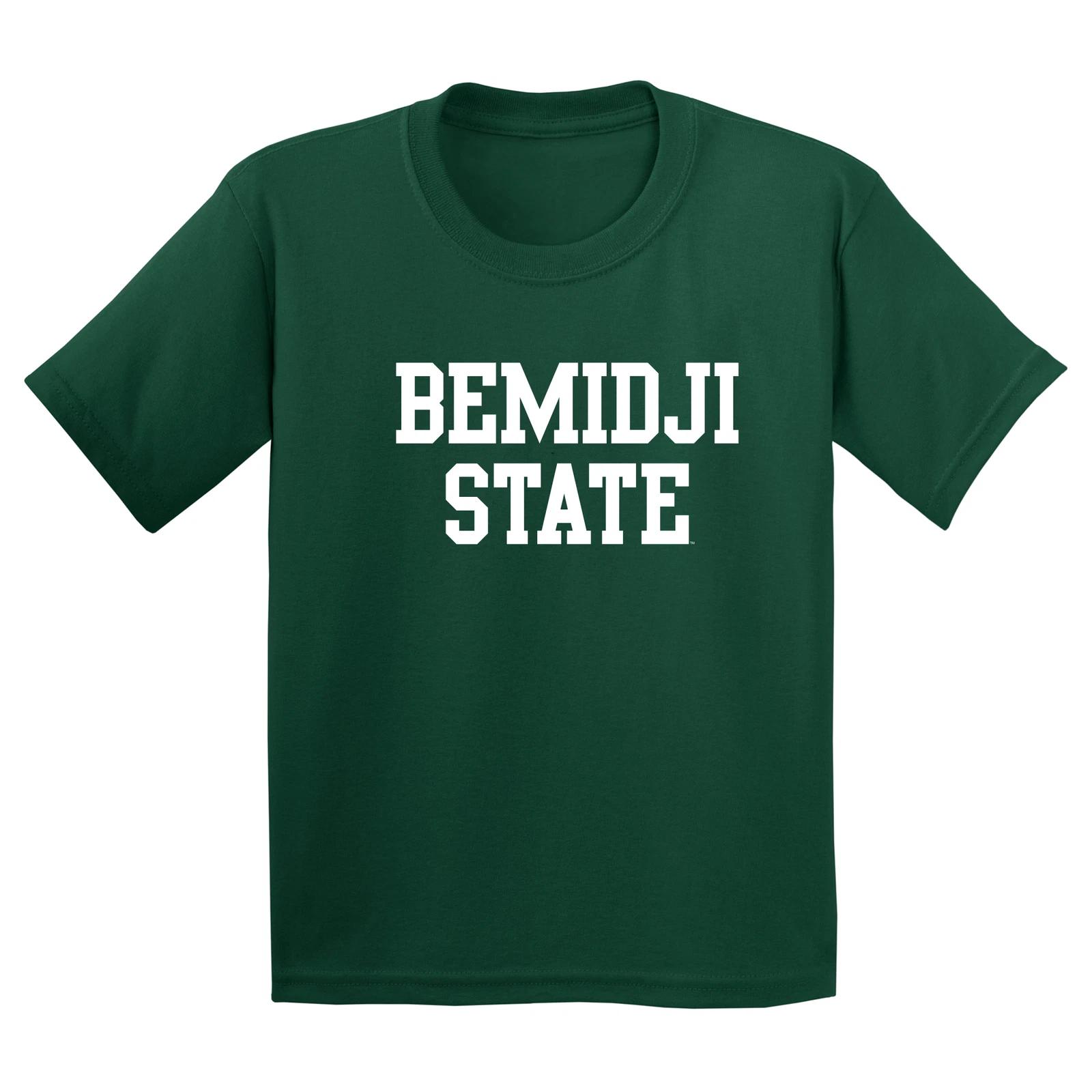 Bemidji State Beavers Basic Block Youth T Shirt - Forest XL