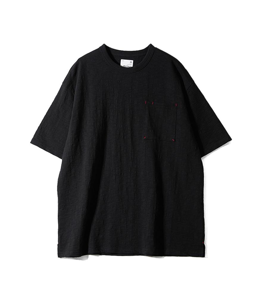Holliseon Lawrence Slub Short Sleeve T-Shirt Black