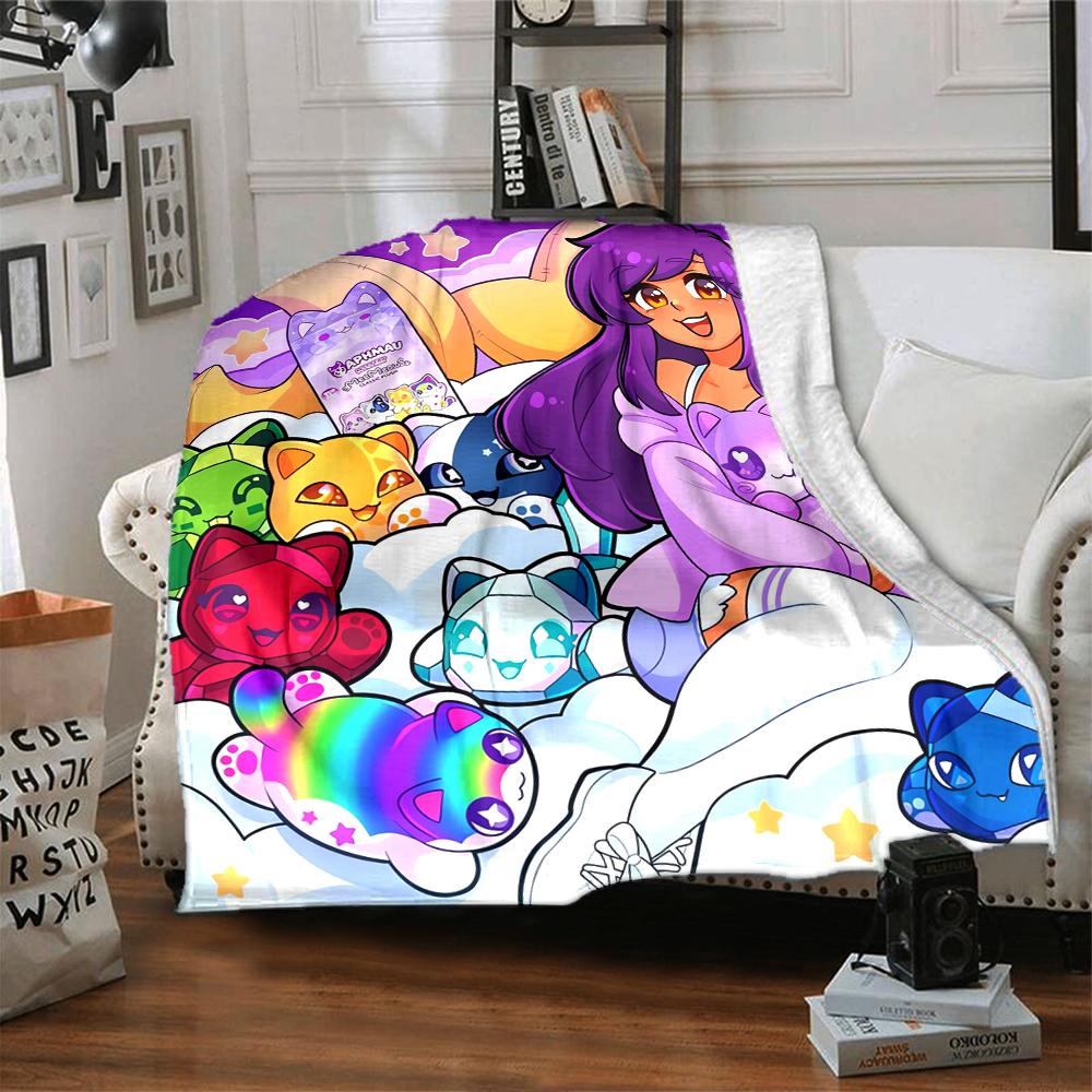 1Pc Aphmau'S Whimsical World Blanket For Couch Bed Plush Cozy Fuzzy Blanket Super Soft Warm Blankets For Fall And Winter 09181