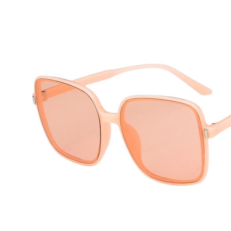 New Fashion Large Frame Sunglasses Women Rice Nail Decoration Oversized Vintage Rectangle Eyewear Sun Glasses