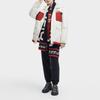 Fila Color Block Hooded Logo Print Casual Mid-Length Parka Down Jacket Women Outerwear Cloud-Mushroom-White F11W349905FWT