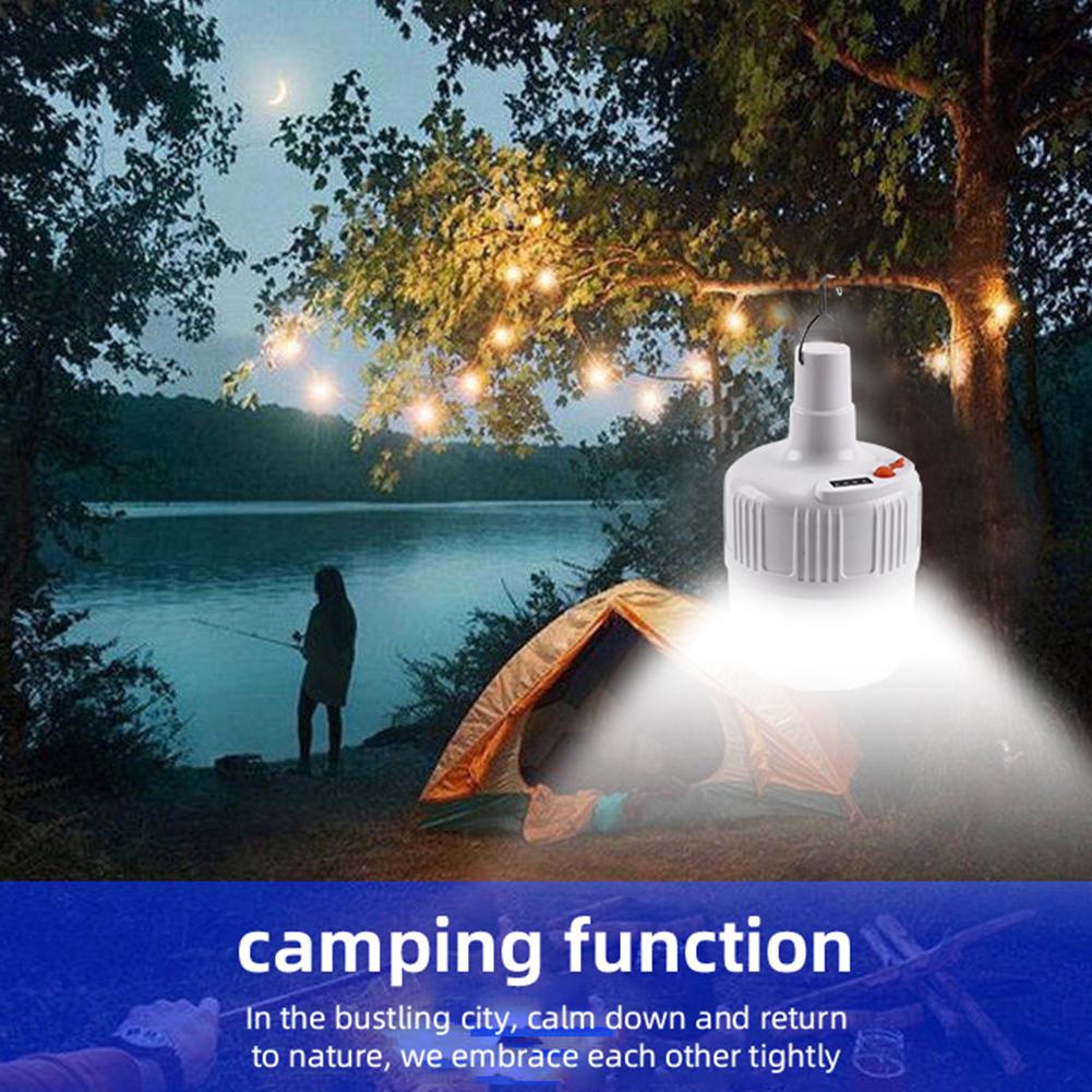 Portable Led Bulb Light IP65 Waterproof Portable Solar Lamp Bulb Solar Panel Outdoor Emergency Light for Camp Tent Night Fishing