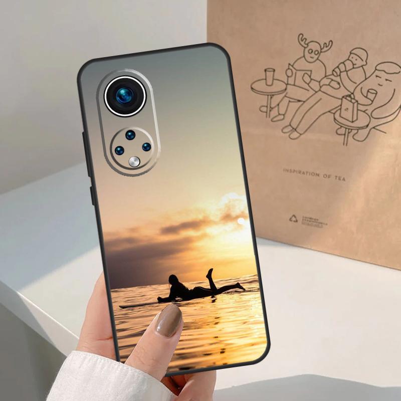 HAWAII STRAND SURF MÄDCHEN SURFEN KUNST Für Honor Magic 8 5 6 7 Pro Hülle Für Honor 400 200 Lite 50 70 90 X8c X8b X9a X9b X9c X9d Win