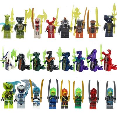 Movie Snake Basilisk Turtles Mini Figures with Weapon Building Blocks Bricks Minifigure Dolls Bricks Kids Children Toys