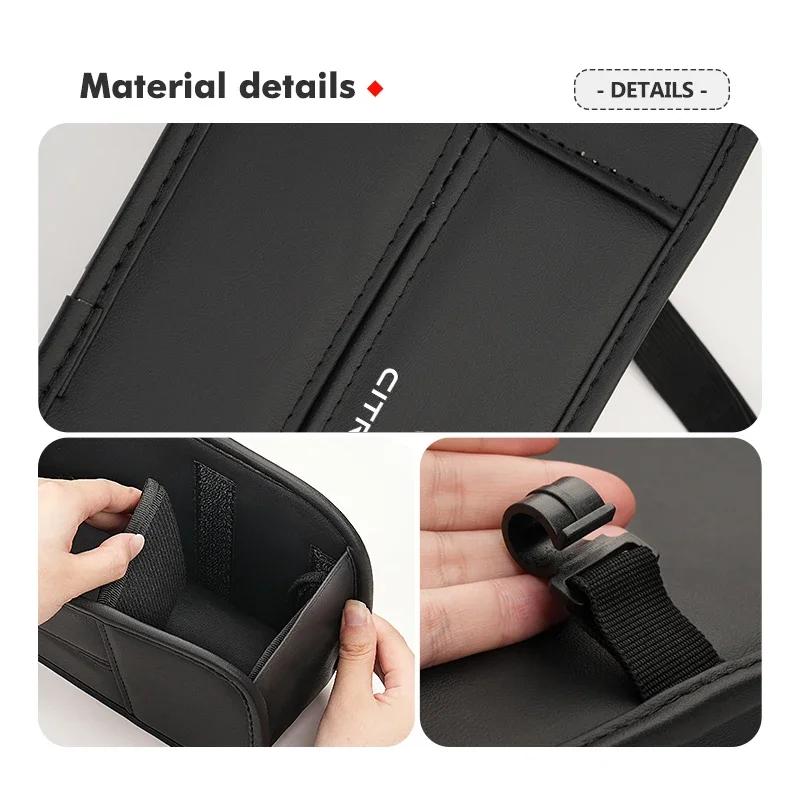 Car Seat Back Water Cup Holder Tissue Box Rear Storage Supplies For Citroen C5 C1 C2 C6 C4L DS3 DS4 DS5 C-Elysee Grand Berlingo