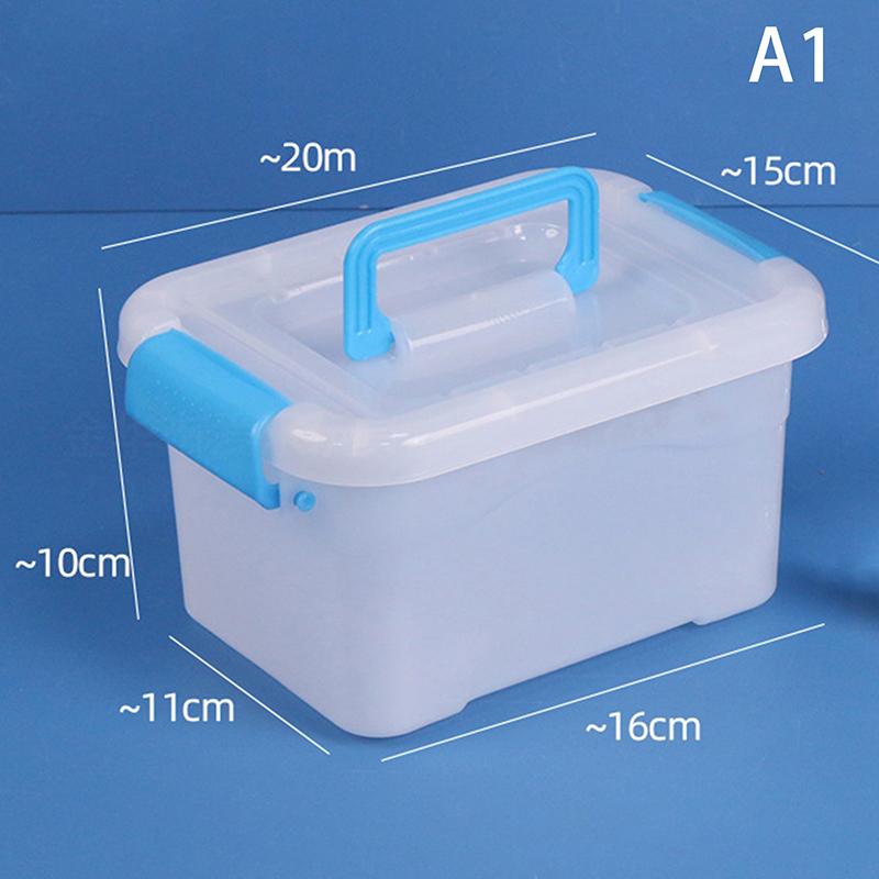 Pp Plastic Storage Box With Lid Portable Kids Toys Student Stationery Jewelry Storage Case Container Cosmetics Sorting Box