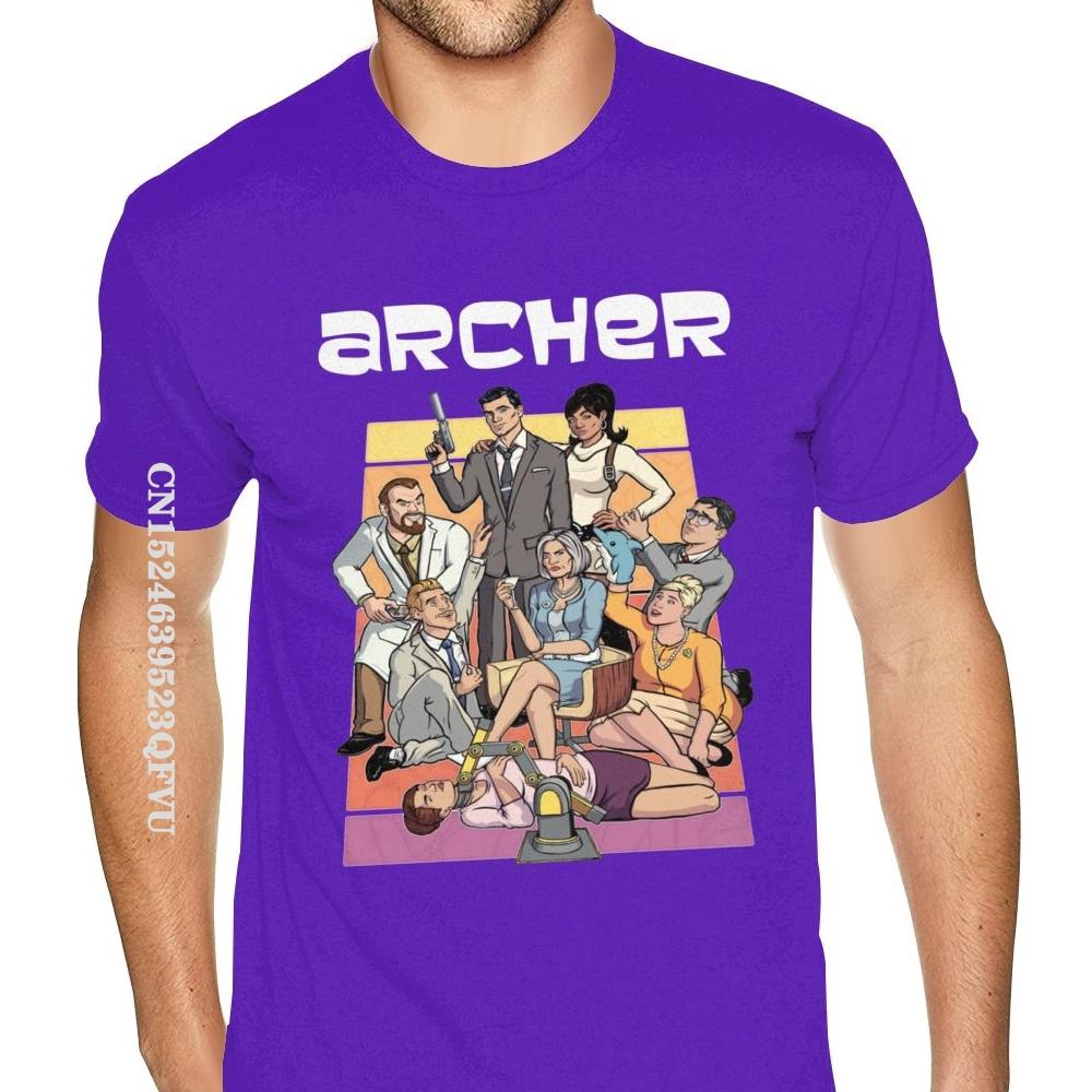 Lila Fara Zon Archer T-shirt Herr Dam Anpassad Oversized Anime T-shirt Herr Ultra Bomull O-ringad T-shirts