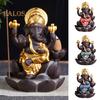 CO&LO Lord Ganesha India Elephant God Backflow Incense Burner Censer Holder Gift Decor