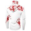 Herren Langarm Kapuzen T-Shirt Schnelltrocknend Sonne Halloween zum Angeln Fitness Sport