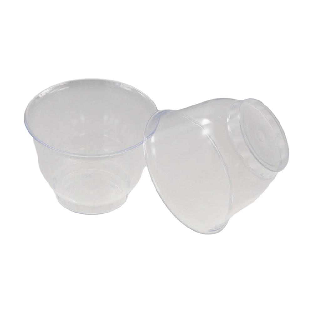 40pcs Disposable Shot Cup 60ml Kung Fu Tea Cup Mini Clear Plastic Tea Cup  Office