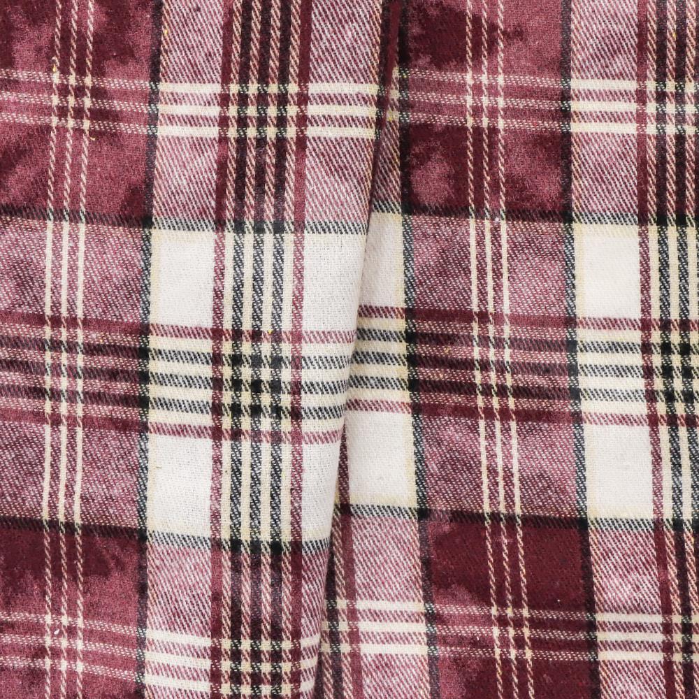 Soft Thermal Brushed Double Side Flannel Textiles Fabric 65% Polyester 35% Cotton Twill Gingham Printed Fabric for Bags