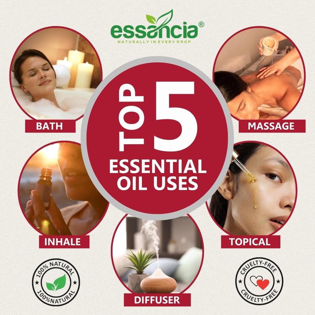 Rose Essential Oil, 100% Pure, 15ml, for Aromatherapy and Beauty (15 ML)