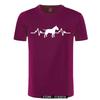 Funny Heartbeat English Bull Terrier Dog T Shirt Men Custom Pattern Cotton Short Sleeve Man Joke Present Tshirt Christmas