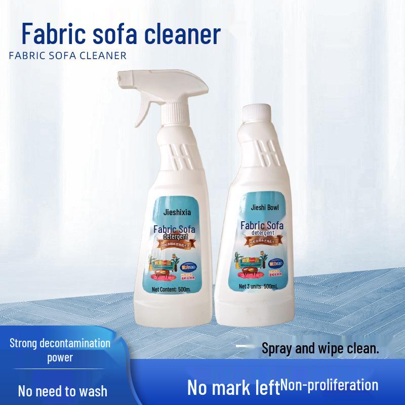 

Waterless Home Fabric Cleaner: Sofa, Carpet, Wall Covering & Mattress Oil Stain Remover 2 Bottles