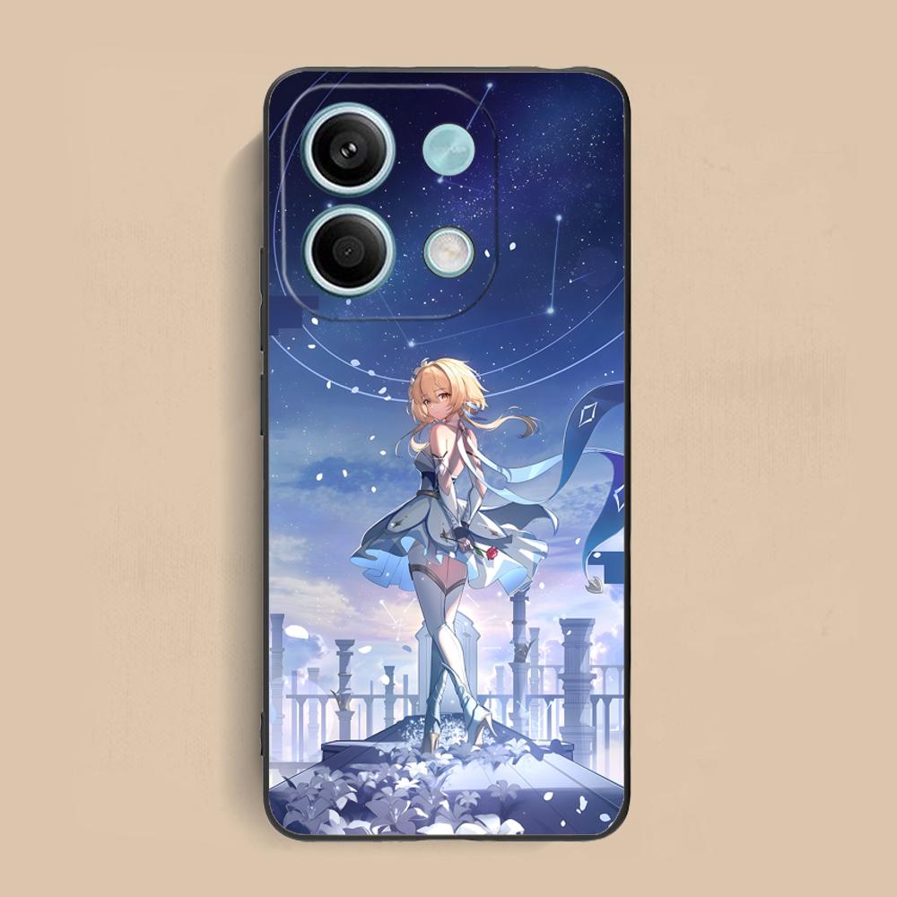Game GI Lumine Matte TPU Mobile Phone Case for Xiaomi Redmi Note 14 13 12 11 S Pro Plus 4G 5G Colorful Printing Cover