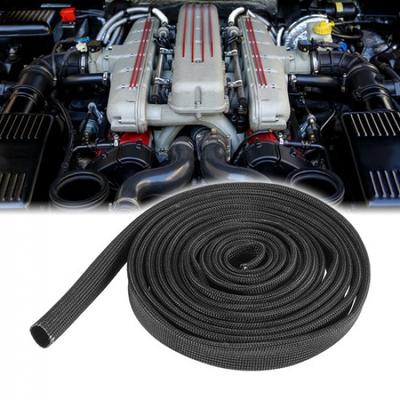 Car Heat Wire Shield Sleeve Heat High Temp Shield 10ft 10mm 3/8" Fiberglass