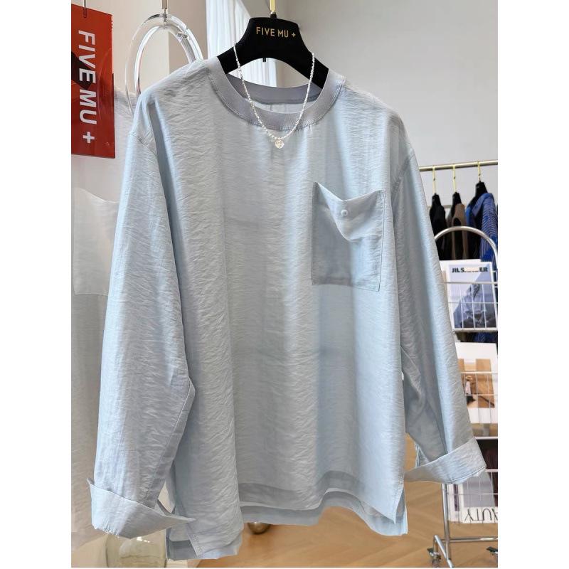 Tencel Linen Loose-Fit Long-Sleeve Women s Sun Protection Travel Shirt XL