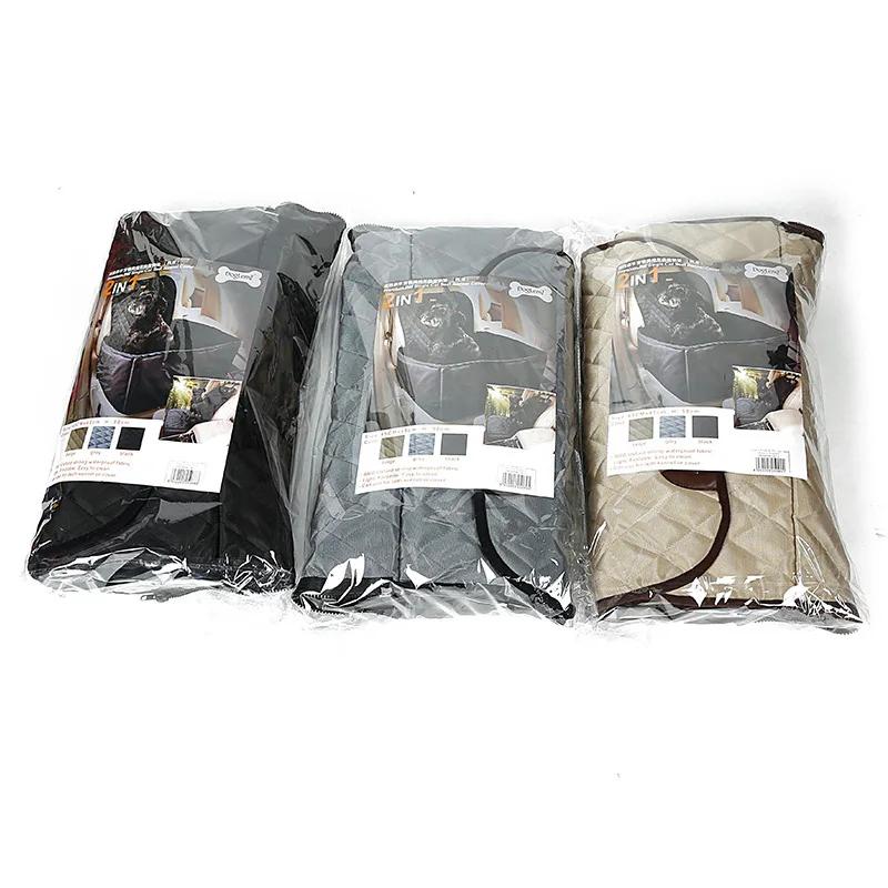 2 in 1 Neperšlampami Oksfordo naminių gyvūnėlių vežėjai šunų automobilio sėdynės užvalkalas Sulankstomas hamako kilimėlis, skirtas šunims, katėms, transportavimui saugos diržu Cushi