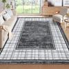 Living Room Carpet Non-Slip Machine Washable Easy To Fold Floor Mat Green Line Grid Rug Large Size Home Decoration Mats Alfombra