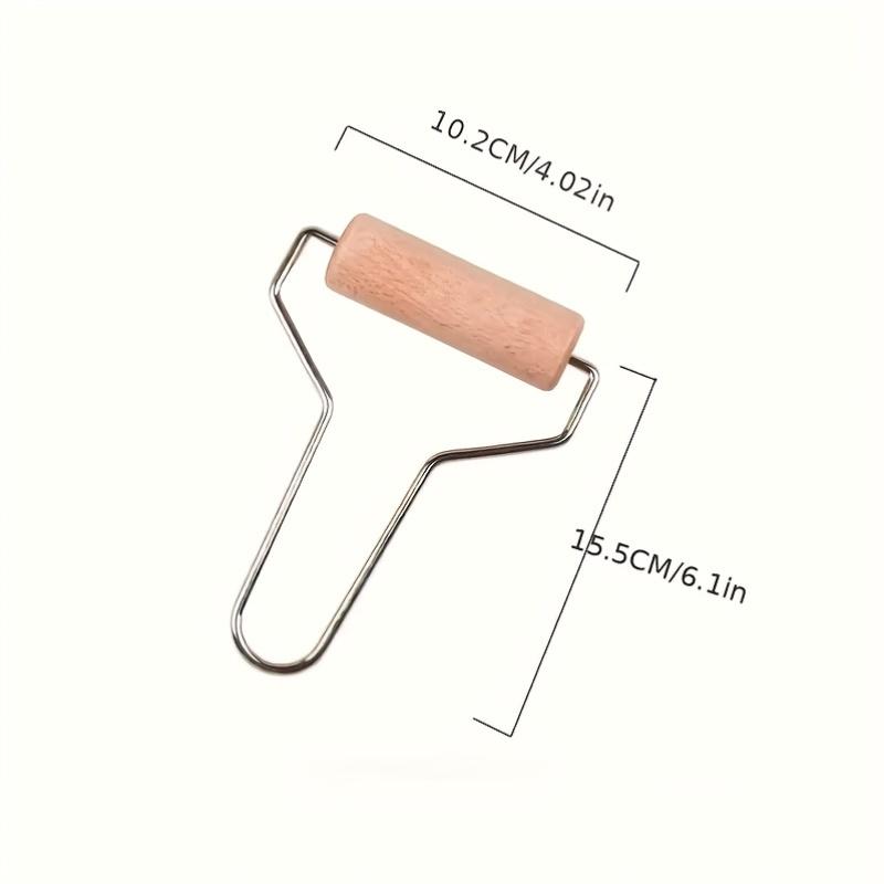 1Pcs Smooth Wooden Clay Roller, Natural Wood Pottery Tool, Durable Polymer Clay Shaping Supplies for Sculpting, Trimming & Ceram
