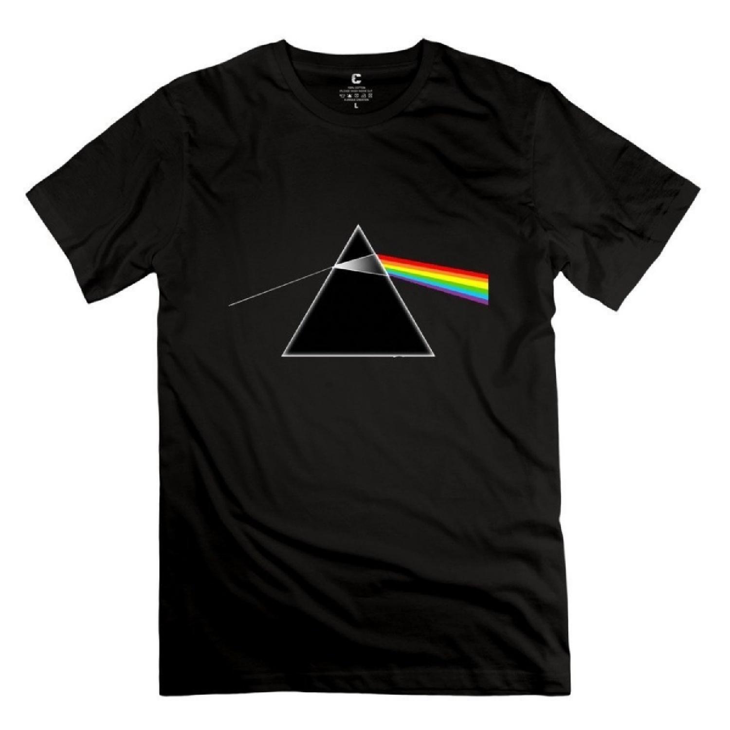StaBe Adult Pink Floyd Dark Side of The Moon T-Shirt Cotton Cool XS Black S
