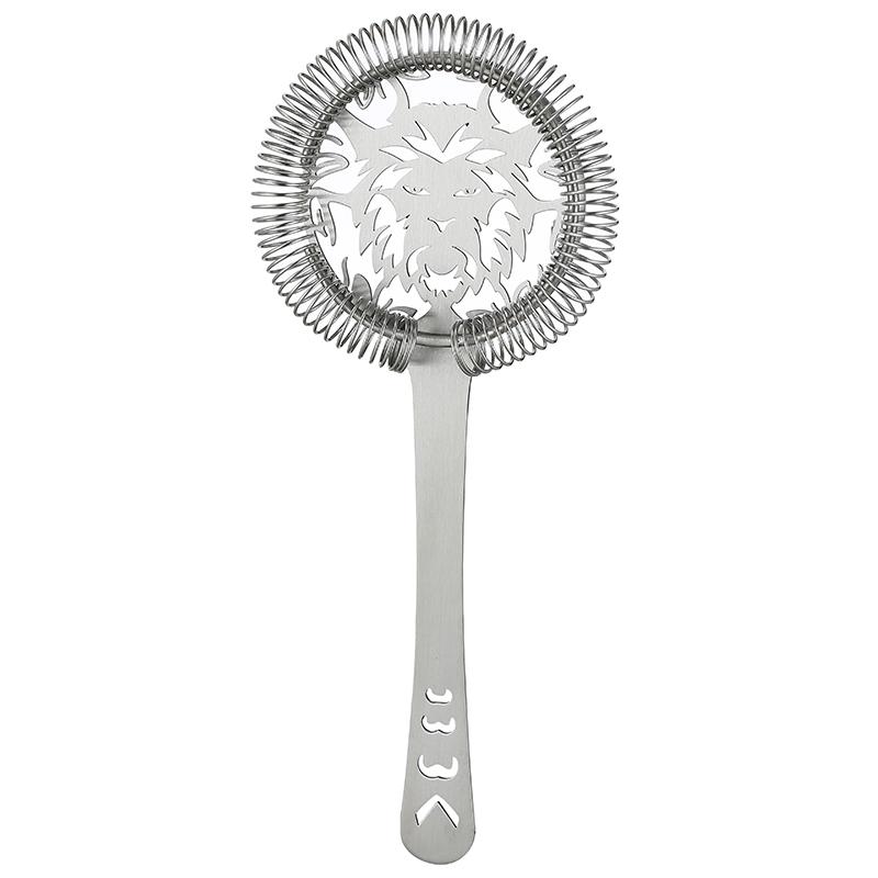 Creative Lion Shape Bar Cocktail Strainer Hawthorne Strainer Stainless Steel Bar Tool