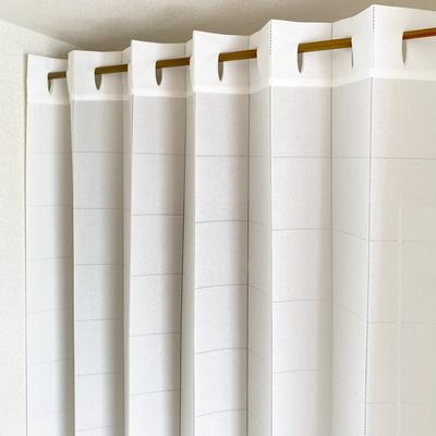 Noren Kobo Accordion 150cm Wide X 250cm Room Privacy N 92000 Curtain, Simple, Solid, Stylish, Natural, Long, Flip-Up Curtain, Long, Divider, Screen,
