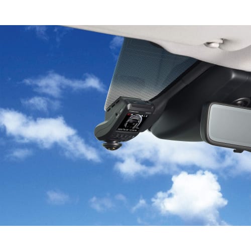 Comtech Car Drive Recorder Equipped with 360° Omnidirectional Camera HDR360GS 360° Omnidirectional Camera Recording Safe Driving Support Function Made