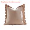 1PC Case Soft Accent Cozy Sham Elegant Cushion Cover Ruffled Pillow Solid Scalloped Edge Multiple colors