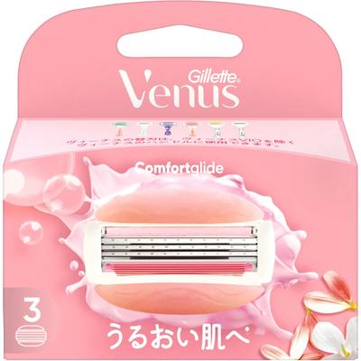 Venus P G desiGn Venus ComFort liGht For moisturizinG Skin  White Tea Scent rePlacement Blade  Pack Of 3