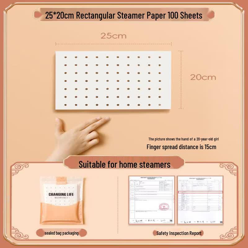Disposable Rectangular Steamer Paper Liners