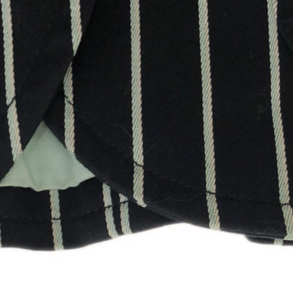 Lacoste Stripe Tailored Jacket 38 Black Embroidery Women Used