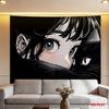 Cozy Anime Girl with Cat Tapestry, Aesthetic Wall Art for Bedroom, Living Room, Office & Meditation Space Decor