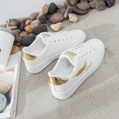 Flat Embroidered Leaves Light Small White Shoes Casual Lace-up Board Shoes Fashion Tide Women's Shoes Sports Board Shoes