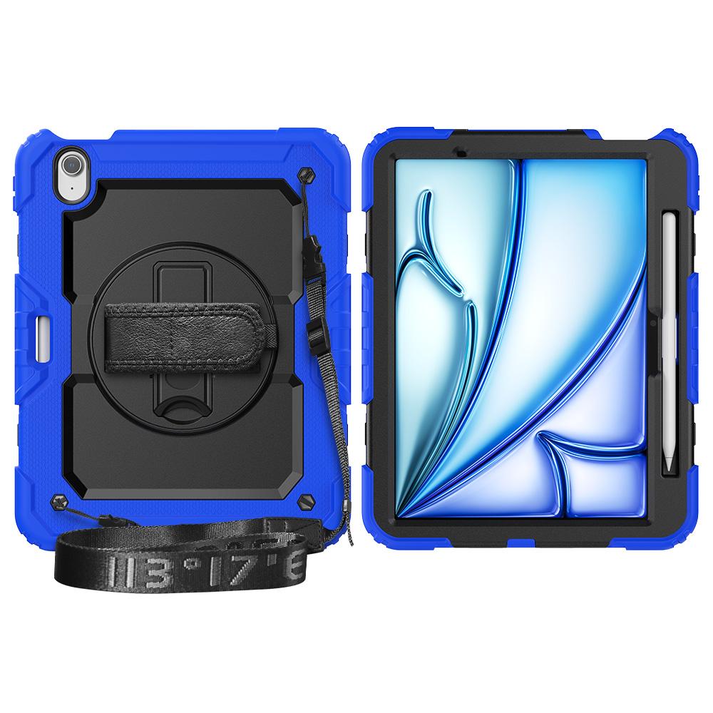 Heavy Duty Full-Body Protective Case for iPad 10 9.7 Pro Air 11 A16 Shockproof Cover Screen Protector Hand Shoulder Strap Stand