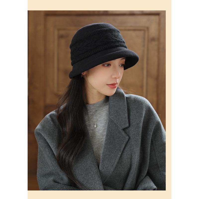 Women S Vintage Literary Warm Fisherman Hat Autumn Winter Commuter Hat