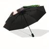 1pc Panda Eating Watermelon Automatic Opening and Closing Umbrella - Lightweight 3-Fold Design, Suitable for Fans, Travel, Daily Use - Official Produc