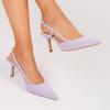 Spitz zulaufende, rückenfreie Stilettosandalen - Elegante, bequeme High Heels
