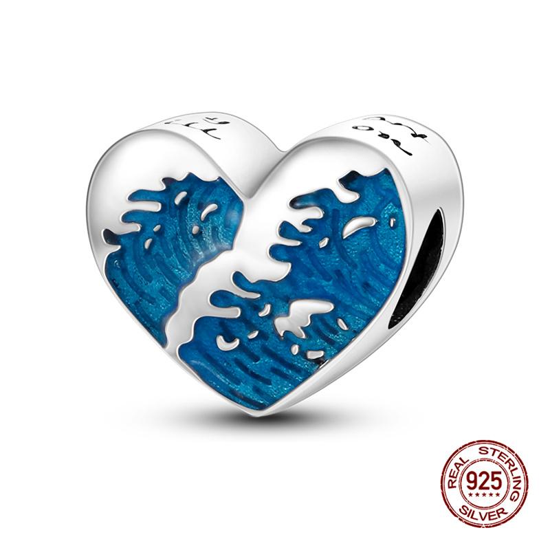 New In Original Charm Copper Ocean Series Sea Turtles Charms Beads Fit 3Mm Original Bracelet For Women Diy Fine Jewelry Gift