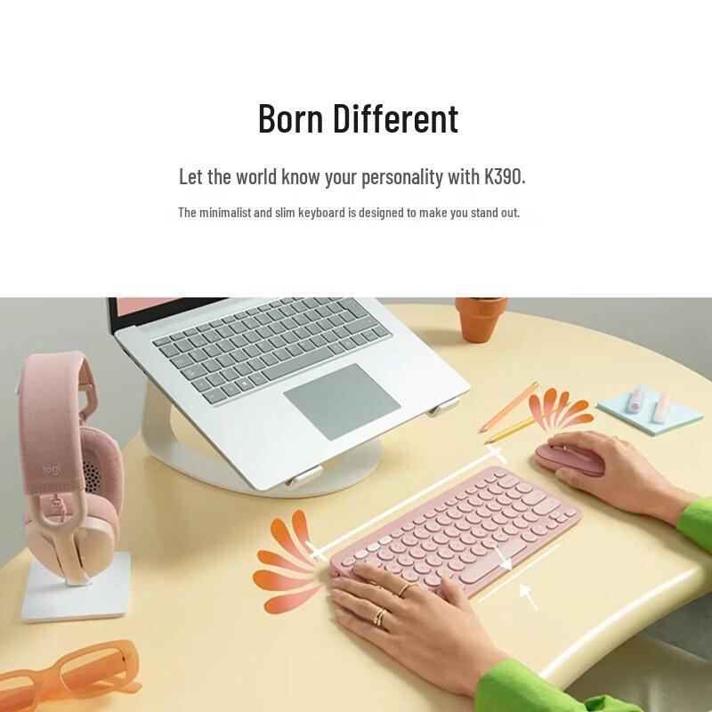 Logitech K390 Ultra-dünne Tragbare Kabellose Bluetooth-Tastatur